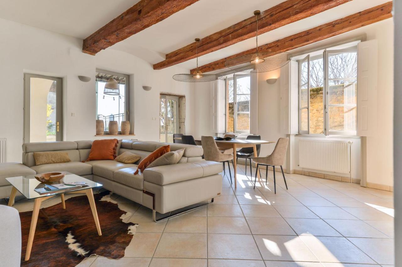 Beau Duplex Avec Jardin Et Vue Apartment Лион Екстериор снимка